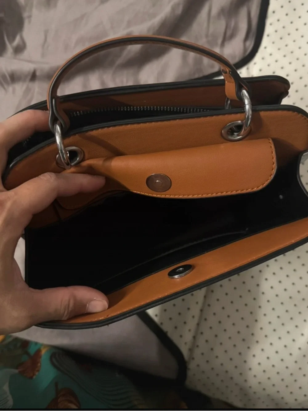 Montana West Quilted Tan Brown Crossbody Messenger Bag